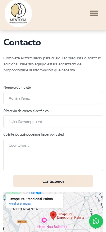 Proyecto Terapeuta - Landing Page